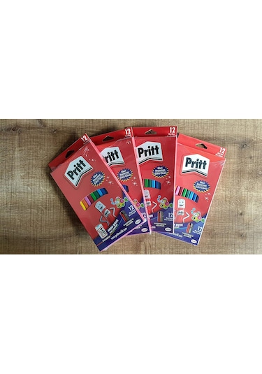Pritt Mum Pastel Boya Crayon Karton Kutu Silinebilir 12 Renk  1433