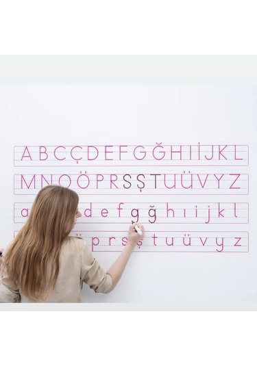 Harfli Kılavuz Statik Kağıt Tahta