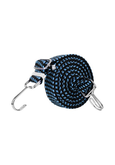 Homyl Kanca Ile Ağır Hizmet Elastik Bungee Cord Seyahat Mavi-2m Mavi 2m Mavi