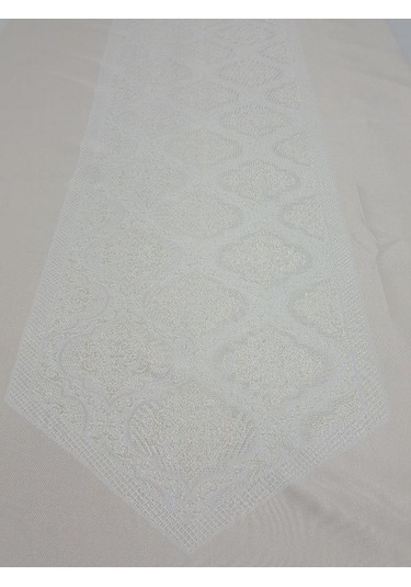 Finezza Roma Lüx Jakar Kumaş Bej Masa Örtüsü Dikdörtgen 160X220 (537116204)