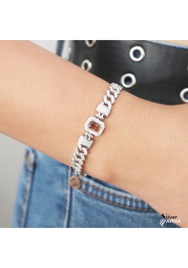 925 Ayar Gümüş Zultanıt Baget Gurmet Bileklik