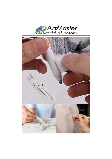 Gölgelendirme Kalemi Pastel Dağıtıcı 3 Lü 1 Paket Ve 1 Adet Hamur Silgi Kalemi Kara Kalem Dağıtıcı Kalem Kaynaştırma