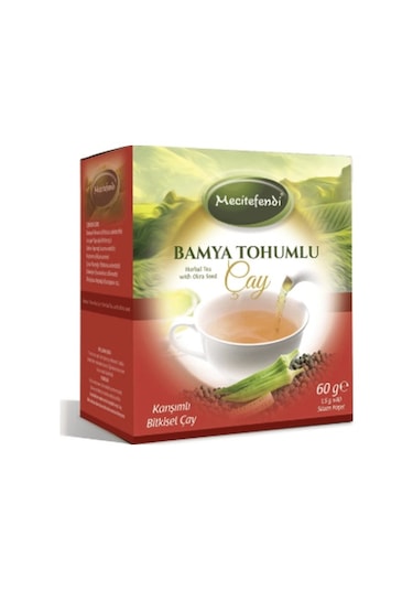 Mecitefendi Bamya Tohumlu Bitki Süzen Poşet Çay 40 x 1.5 G