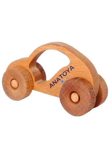 Ahşap İki Boyutlu Oyuncak Araba - Anatoya