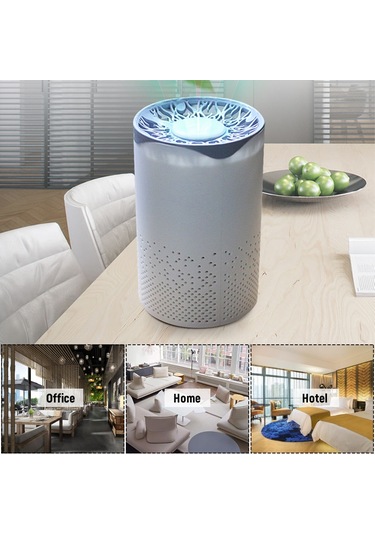 Fosenze Masaüstü Usb Uv-c Hava Temizleyici - Formaldehit, Toz, Sigara Dumanı Giderici - Ofis, Araba, Yatak Odası Kullanıma Uygun Beyaz