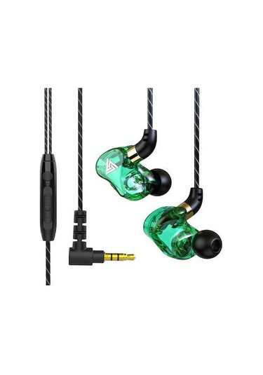 Willowhaven Qkz Sk7 Kulak İçi Kablolu Kulaklık 3.5mm 11.6mm Dinamik Sürücü Mikrofonlu Hat Kontrolü Yeşil Sk7 Sk7