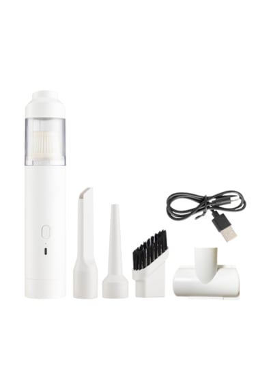 Kablosuz Şarjlı Araç Süpürgesi-beyaz