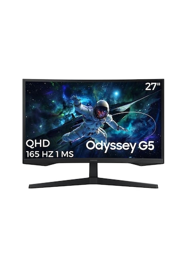 Samsung Odyssey G5 LS27CG552EUXUF 27" 1 MS 165 Hz QHD Curved Monitör