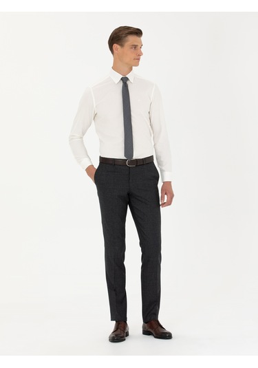 Cacharel Beyaz Slim Fit Uzun Kollu Klasik Gömlek 15841036