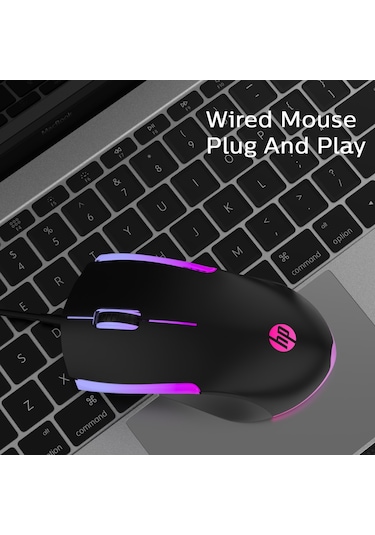 HP M160 Işıklı Kablolu Oyuncu Mouse