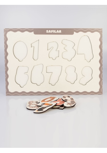 CapellaWoodWorks BulTak Puzzle Oyunu Eğlenceli Hayvanlı Sayılar R