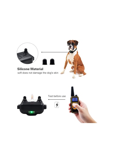 Ip67 Su Geçirmez Şarj Edilebilir Köpek Eğitim Tasması Otomatik Elektrikli Şok Köpek Tasması Evcil Hayvan Tasması Havlama Durdurucu Otomatik Köpek Tasması Köpek Eğitimi