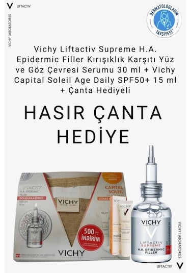 Vichy Liftactiv Supreme H.a. Epidermic Filler Serum 30 ML + Capital Soleil Uv-age Daily SPF50 15 ML