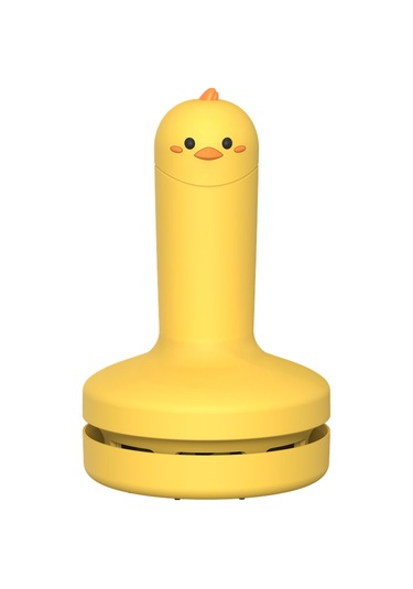 Teltree M21 Mini Tavşan Desenli Masaüstü Süpürge, Şarjlı, 2 Seviye Emme, Yıkanabilir, Portatif, Lastik Kırıntıları Temizleyici, Sarı