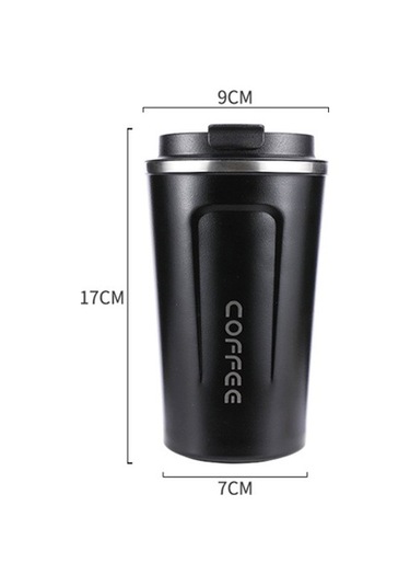Kahve Kupası Sızdırmaz Yalıtımlı Termal Kupa Araba Taşınabilir Seyahat Kahve Kupası Paslanmaz Çelik 510ml