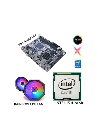 I5 4.Nesil İşlemci/1150 Pin Anakart/ Cpu Fan