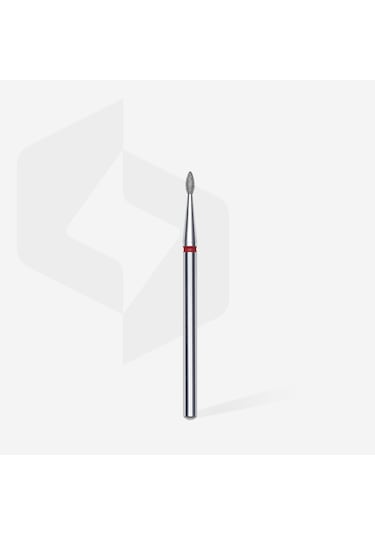 Staleks Elmas Manikür Freze Ucu Sivri Damla Model Kırmızı 4mm Fa40r016-4