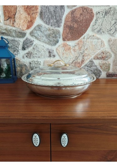 Modabakir Bakır Karnıyarık Tencere Pilav Tencere