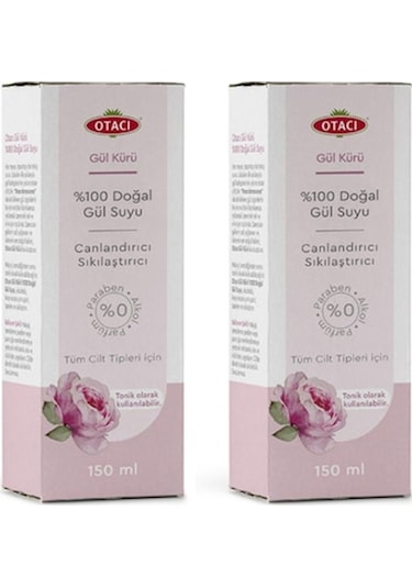 Otacı Doğal Gül Kürü Gül Suyu 2 x 150 ML