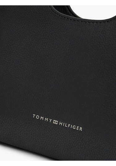 Tommy Hilfiger Th Logo Detaylı Kadın Mini Tote Çanta-12068 Siyah