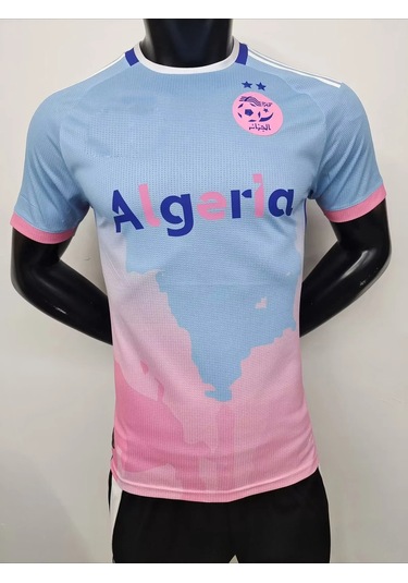 Snapbuy 24-25 Cezayir Özel Futbol Forması 3d Baskılı Kısa Kollu Tişört - Erkek Ve Kadınfildişi Fildişi