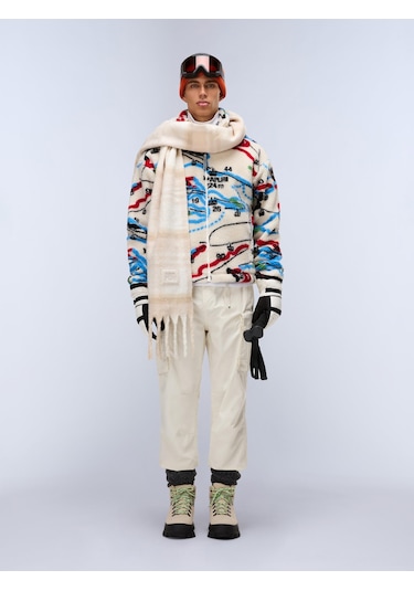 Napapijri T-fiemme Erkek Polar Ceket-30424 Beyaz