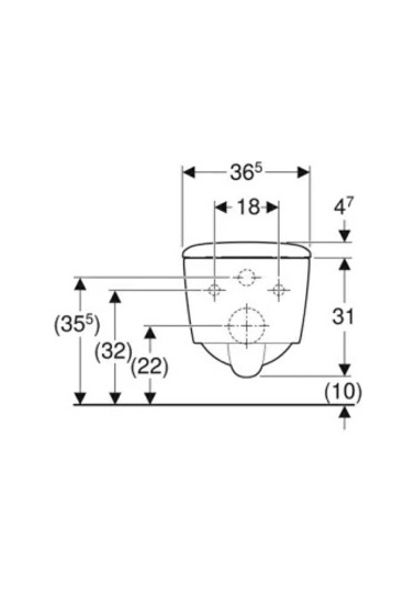 Geberit 501.671.00.1 İcon Square Rimfree Asma Klozet Ve Kapağı