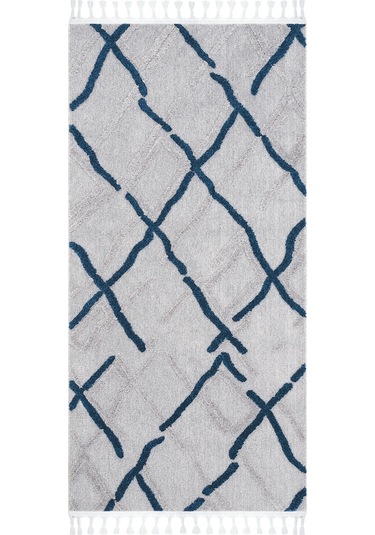 Cool Halı Palazzo Gri Mutfak Halısı Yumuşak Bukle Tezgah Önü Leke Tutmaz Kabartmalı İskandinav Halı