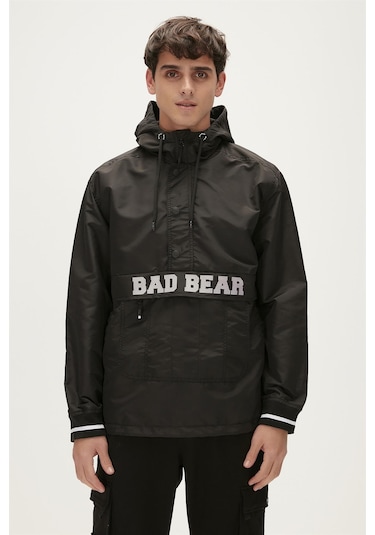 Bad Bear Hurricane Windbreaker Siyah Kanguru Cep Erkek Rüzgarlık-siyah Siyah