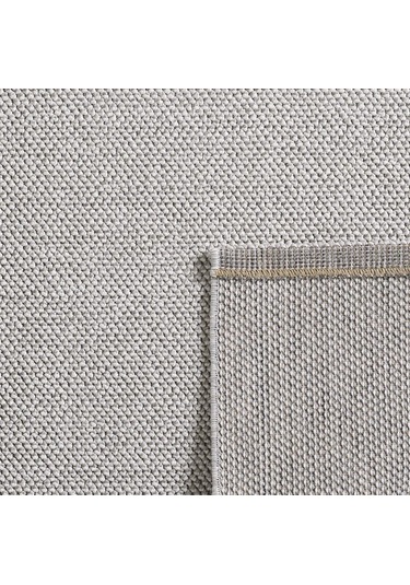 Yumuşak Bukleli Sisal Jüt Salon Oturma Odası Gümüş Renkli Yuvarlak Halı