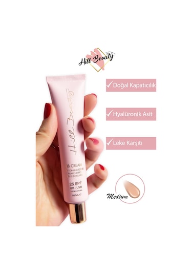 Hill Beauty Cilt Tonu Eşitleyici Hyaluronik Asit Leke Karşıtı Nemlendirici BB Krem Medium Set SPF25 3 x 40 ML