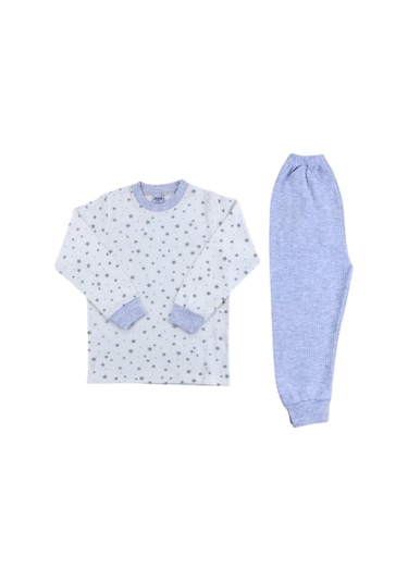 Sebi Bebe Yıldızlı Pijama Takım 9165 Gri