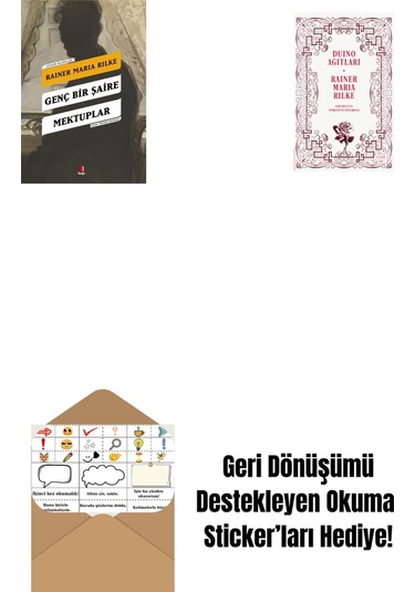 Genç Bir Şaire Mektuplar + Hiç Uğruna Bir Nefes + Okuma Sticker'ları