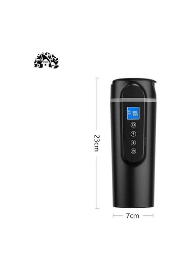 Novahub Mkb173 304 Paslanmaz 420ml 12v/24v Araç İçi Çay/kahve Isıtıcı Beyaz Beyaz