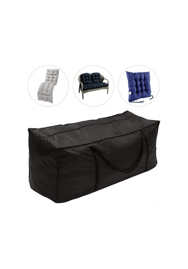 Vkemall Siyah 68 İnç Su Geçirmez Dış Mekan Yastık Depolama Çantası Kolle Ve Fermuarlı