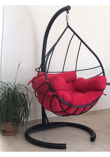 Murtiko Hamak Salıncak Ev Bahçe Ofis Teras Mobilya Damla Lüks Kahverengi