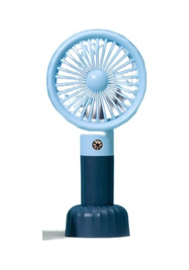2600 Mah Plastik El Fan, Öğrenci Yurtları Için Şarj Edilebilir Basit Taşınabilir Rüzgar Fanı Yk8e6f Mavi