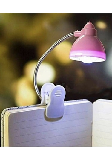 Mobgift Mini Kıskaçlı/mandallı Spiralli Retro Öğrenci Çalışma Masa Lambası Asrti