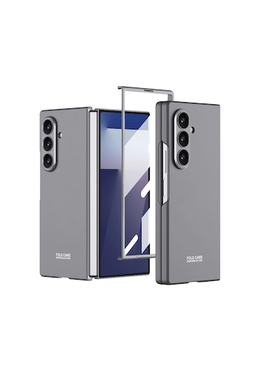 Samsung Uyumlu Galaxy Z Fold 7 Kılıf Zore Sert Kıpta Kapak Çok Renkli