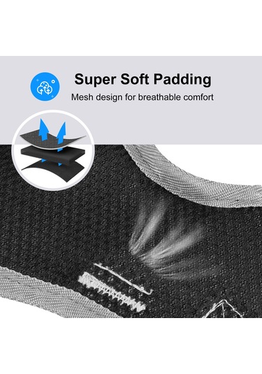 Funadd Traction Rope Reflective Breatheable Nylon Pet Vest Dog Harness, Size: S Grey