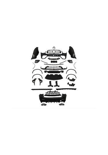 Mercedes X253 Amg Glc63 Body Kit, Pdcli: Ön, 2b2-çıkış, Panj-lu,