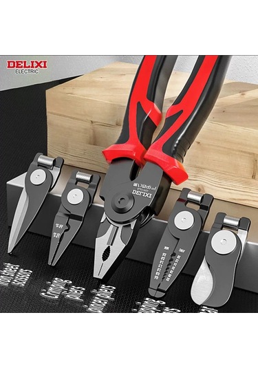 Conventions1 Elektrik 5-in-1 Çok Fonksiyonlu Pense Seti,