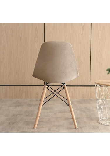 Kahve Kadife Sandalye Spandex Kabuk Düz Renk Arkalığı Koltuk Örtüsü Oturma Odası Ofis Bar Ziyafet Dekorasyon Toz Kapağı