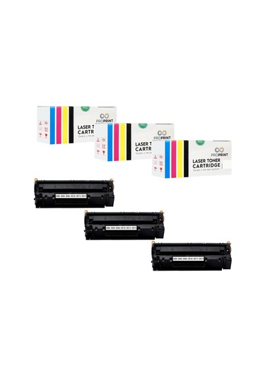 Proprint 3 Adet Crg-725 Canon I-Sensys Lbp-6030B Uyumlu Toner