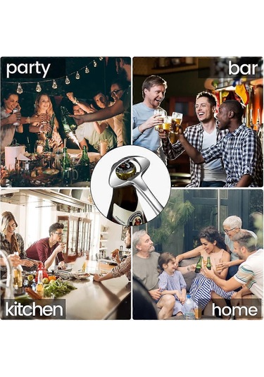 Siyah Kaplamalı Saplı Bira İçecek Şişe Açacakları, Komik Şişe Açacağı Diğer