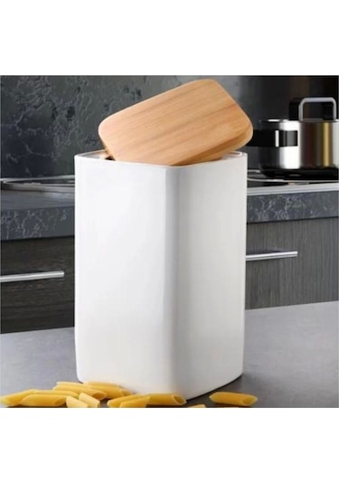 Gönül Gnl3455 Porselen Kapaklı Kavanoz 10x10x18 Cm