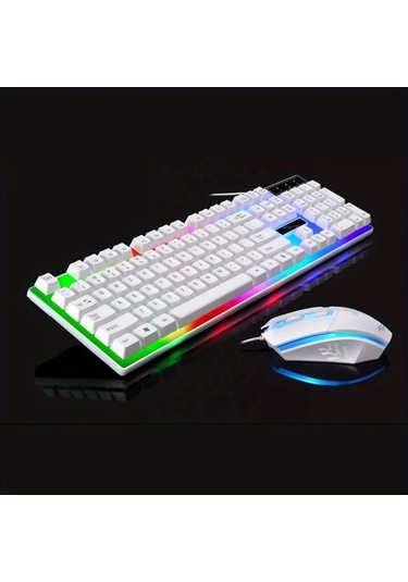 Techbloom Ergonomic Kablolu Klavye Ve Fare Kombosu Black Mekanik Hissi Pc Laptop Windows Mac İcin Diğer