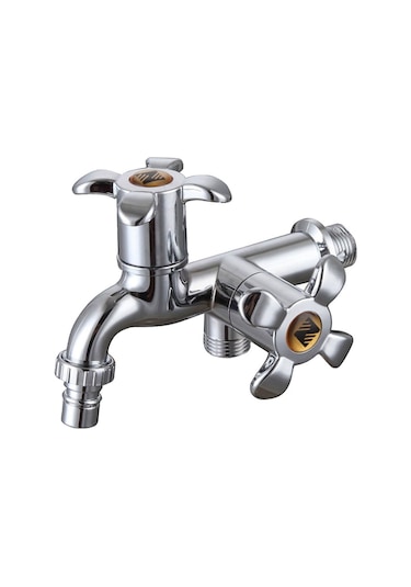 Dinosaurs Store Duvara Monte Abs Plastik Mutfak Çamaşır Makinesi Dokunun Musluk Çift Sap 2 Altın