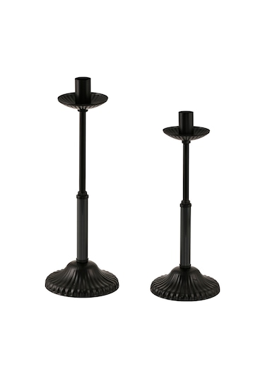 Dede İkili Mumluk Antrasit Siyah