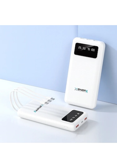 Enerx Enr-p20dc 20000 Mah 2.1 Amper Dahili Kablolu Powerbank Siyah 5570